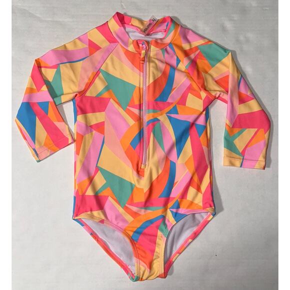 Kensie Girls 4 One Piece Swimsuit Bold Colorful Summer Vacation Resort Cruise - Picture 1 of 8